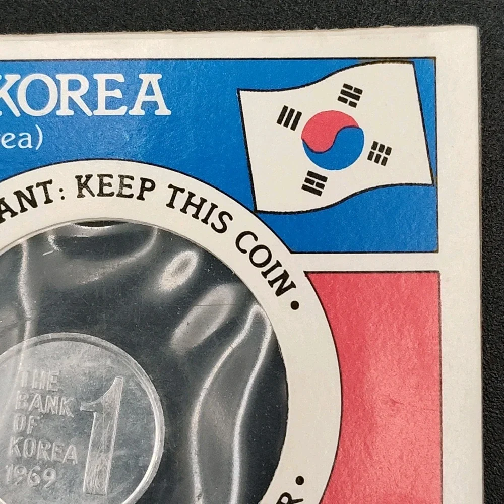 1969 Korea 1 Won Coin Super Sugar Crisp Cereal Great VTG New SEE BR1.1GA4014-16‎